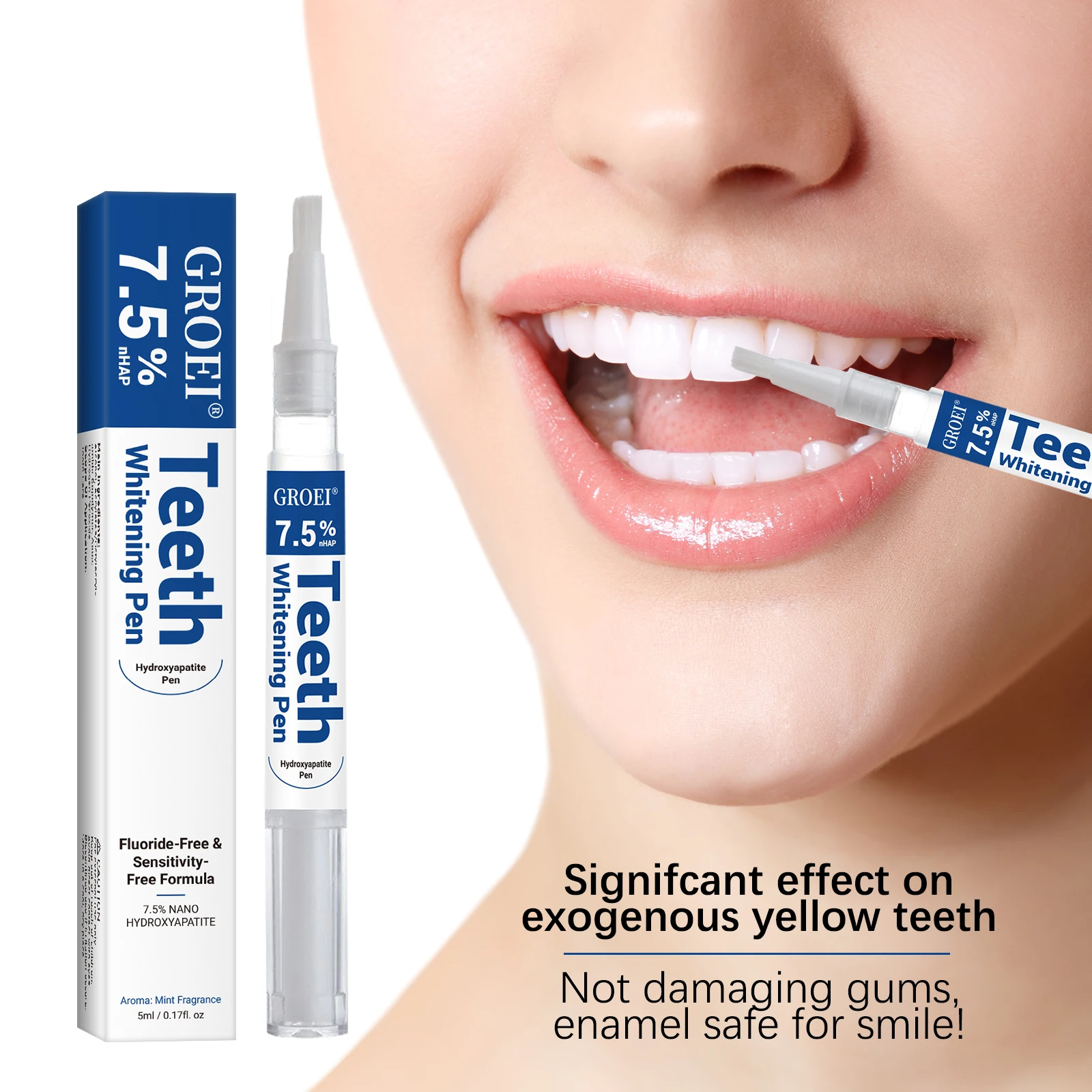 Teeth Whitening Gel - ヒドロキシアパタイト歯のホワイトニングペンまばゆい白いステインリムーバージェルペン口腔健康クリーニング明るく笑顔歯の衛生ケア
