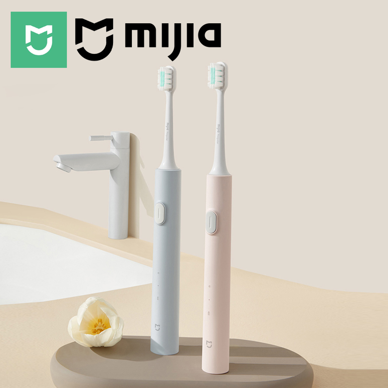 Teeth Whitening Toothbrush - MIJIA T200/T200C 音波電動歯ブラシ、USB‑C 25 日間バッテリー、IPX7 防水、2