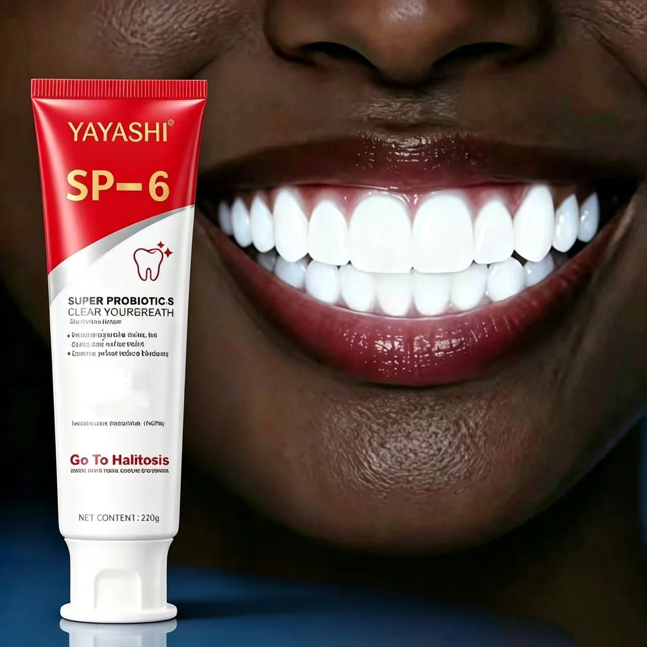 Teeth Whitening Treatment - SP-6プロバイオティクス歯磨き粉 ブライトニングミント フレッシュブレス ディープクリーニング 歯垢除去 口腔衛生