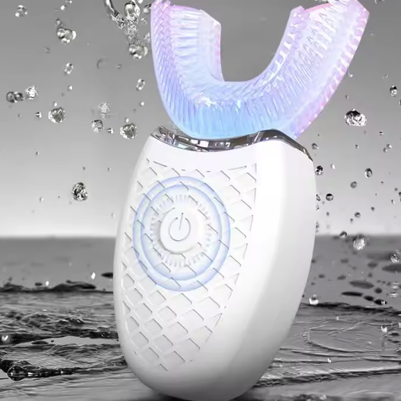 Teeth Whitening Toothbrush - 柔らかい毛 U 字型スマート歯ホワイトニング防水プロフェッショナル充電式自動歯ブラシセット