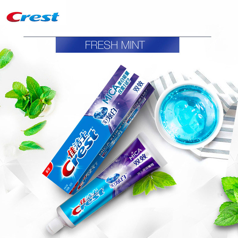 Teeth Whitening Naturally - 3D歯科用歯磨き粉,両面歯のホワイトニング,ミントフレーバー,成人用口腔ケア,120g