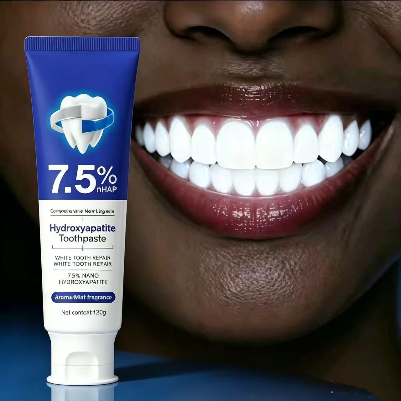Remineralizing Toothpaste - 7.5%ナノハイドロキシアパタイト歯磨き粉、コーヒー・紅茶の染み抜き、口臭改善、虫歯予防、歯のホワイトニング歯磨き粉
