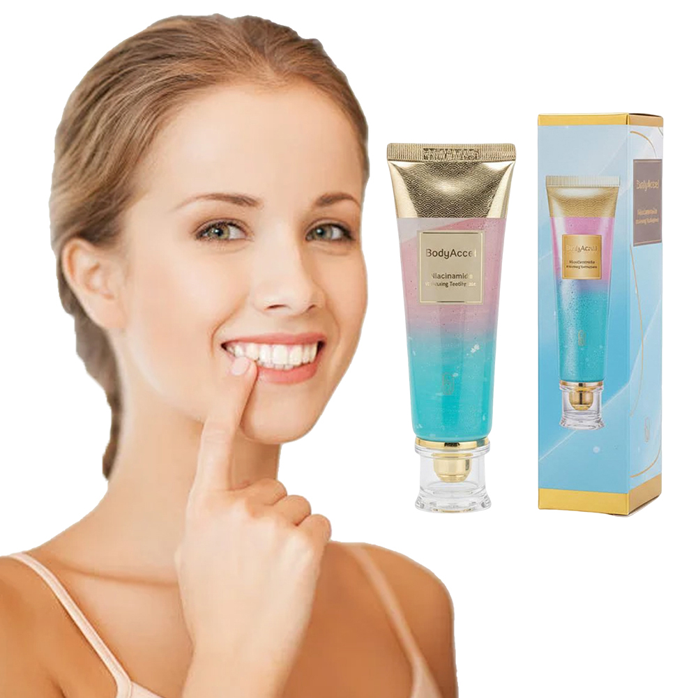 Teeth Whitening Treatment - 100G ナイアシンアミドホワイトニング歯磨き粉 ブリリアントスマイル ナイアシンアミド歯磨き粉 歯の汚れを除去し、より健康で白い歯に