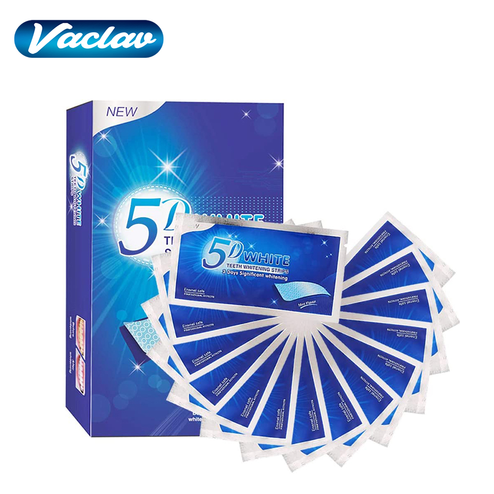 Teeth Whitening Gel - 5Dホワイトニングシート ホワイトニングジェル ホワイトストリップ 喫煙やコーヒーによる汚れを除去 効果的な家庭用歯のホワイトニングキット