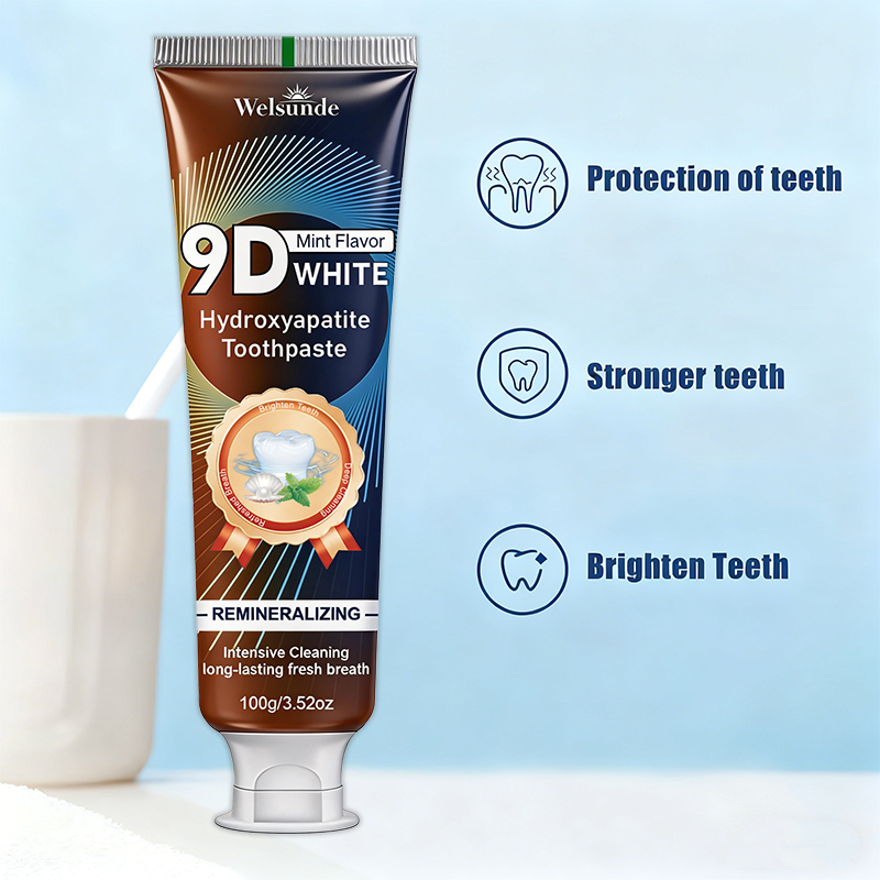 9Dホワイト ミントフレーバー ハイドロキシアパタイト 再石 - Remineralizing Toothpaste のレビューと価格