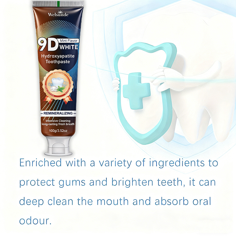 9Dホワイト ミントフレーバー ハイドロキシアパタイト 再石 - Remineralizing Toothpaste のレビューと価格