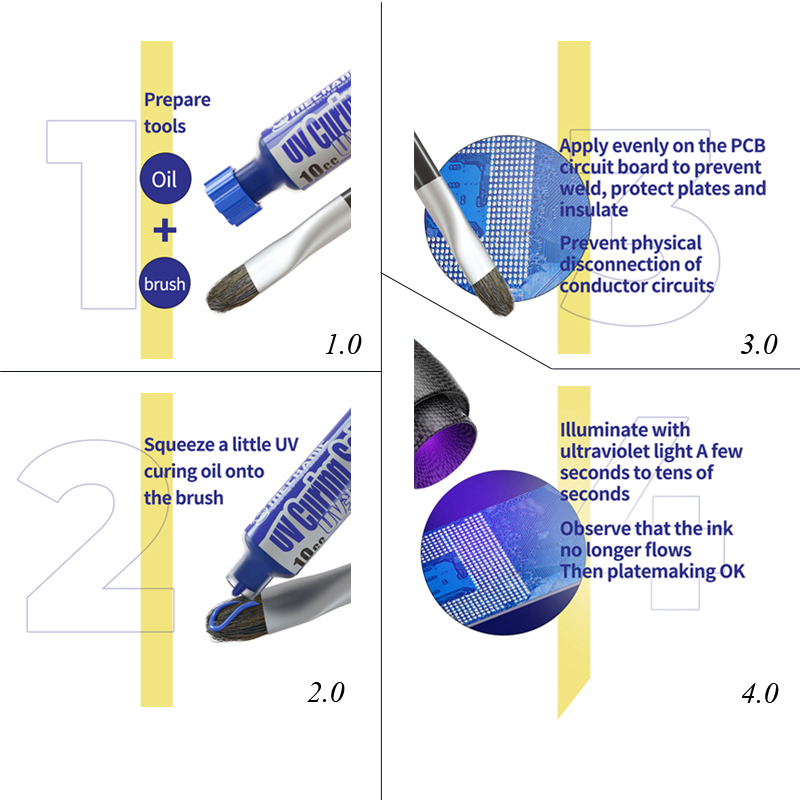 メカニックUVソルダーマスクグリーンオイルキット、UV硬化ラ - Uv Whitening Kit のレビューと価格