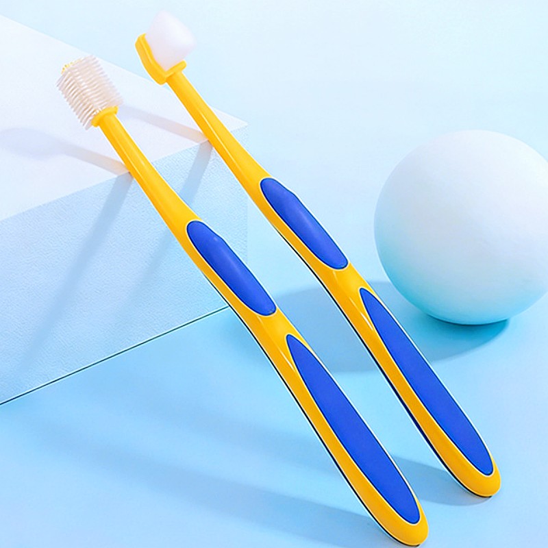 犬用歯ブラシ 360度ペット歯ブラシ 柔らかい毛のブラシ 犬 - Teeth Whitening Brush のレビューと価格