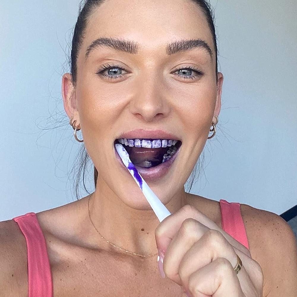 ヒスマイルV34 ブライトニングパープル歯磨き粉 ホワイトニ - Teeth Whitening Treatment のレビューと価格
