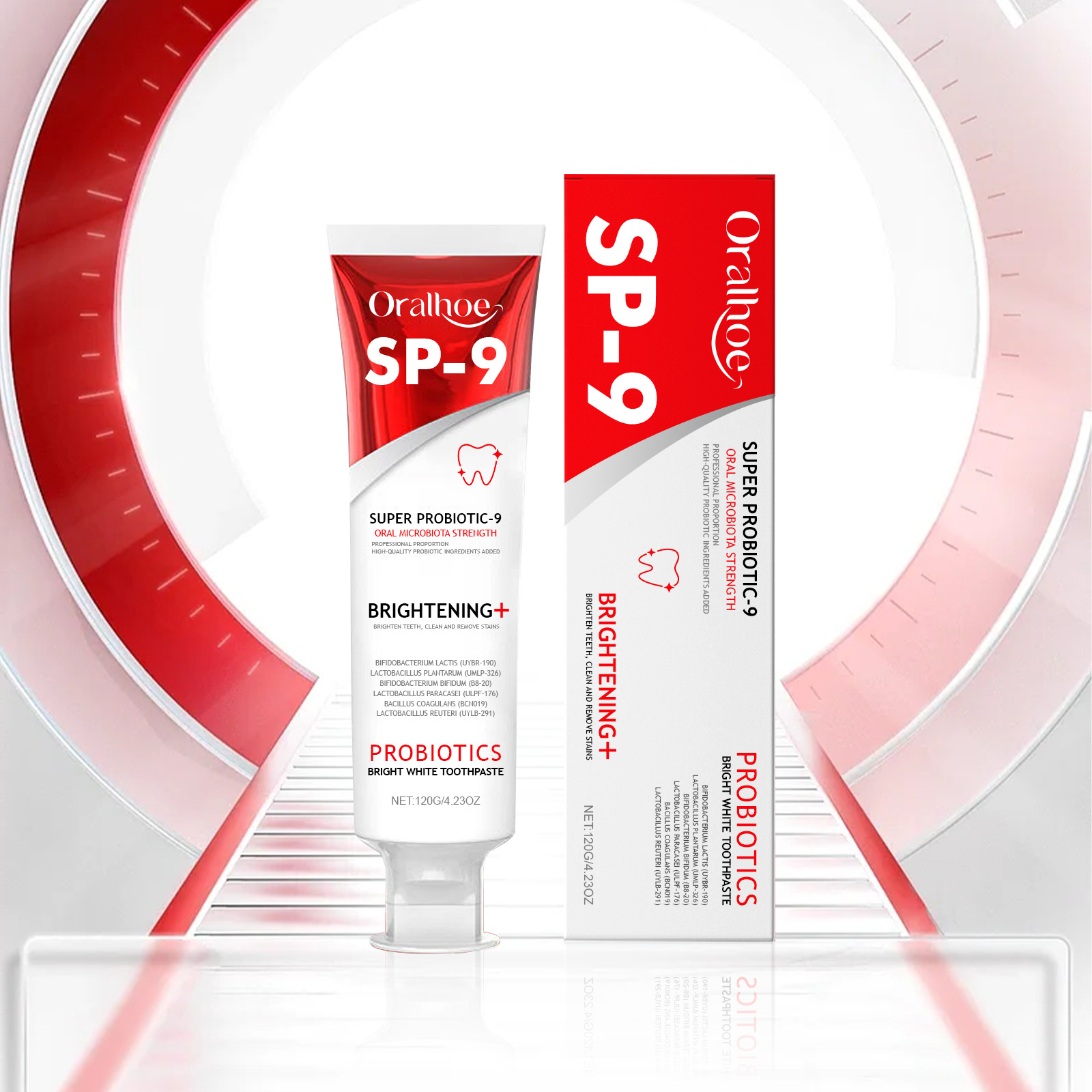 SP-9プロバイオティクス歯磨き粉、歯垢の汚れを除去し、黄ば - Teeth Whitening Naturally のレビューと価格