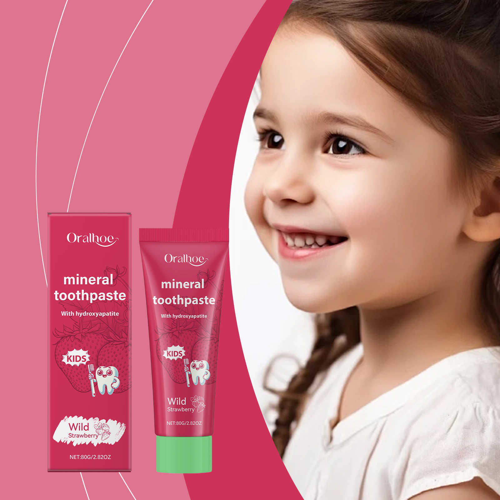 オーラルホー キッズ歯磨き粉 クリーンティース ホワイトニン - Teeth Whitening Naturally のレビューと価格