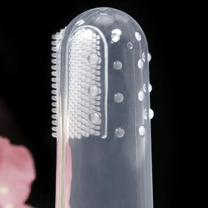 ソフトシリコーンペット指歯ブラシ犬猫用歯クリーニングブラシ口 - Teeth Whitening Brush のレビューと価格
