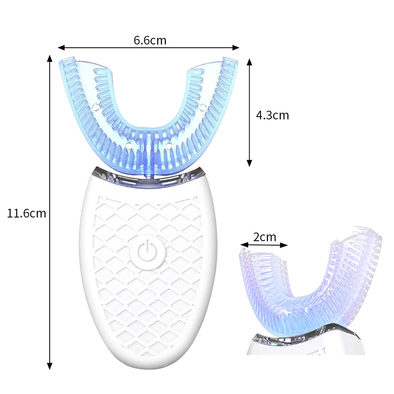 柔らかい毛 U 字型スマート歯ホワイトニング防水プロフェッシ - Teeth Whitening Toothbrush のレビューと価格
