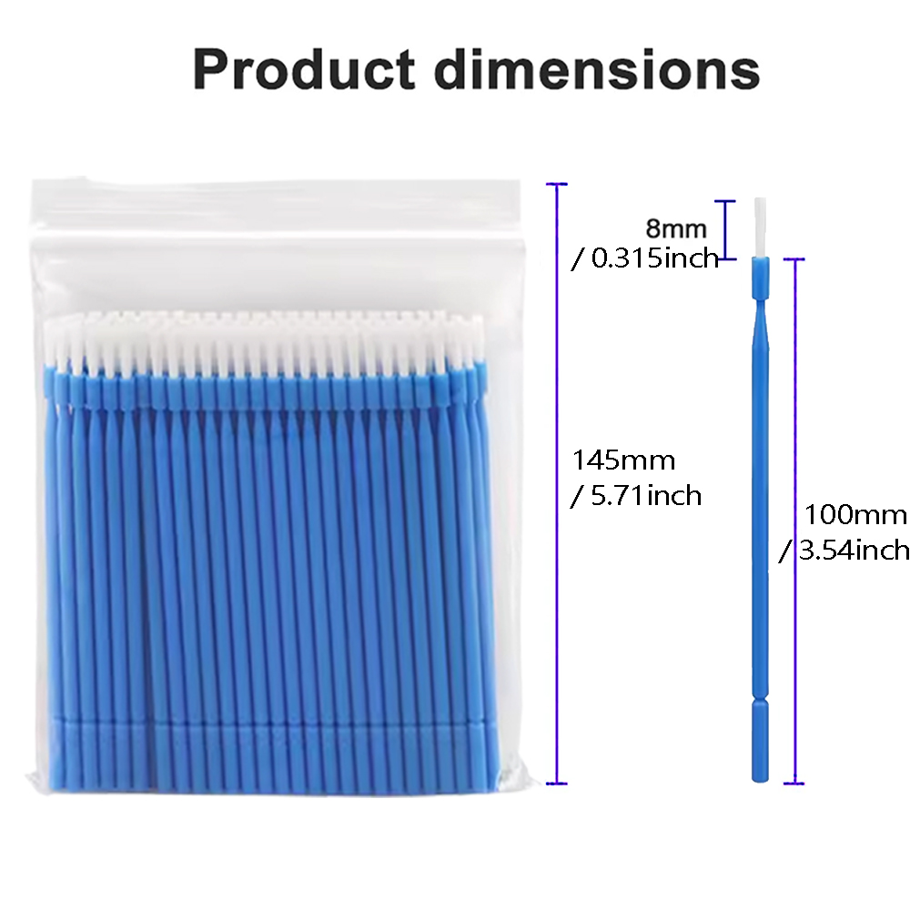 100 個歯科用使い捨てマイクロブラシアプリケーター曲げ可能 - Teeth Whitening Brush のレビューと価格