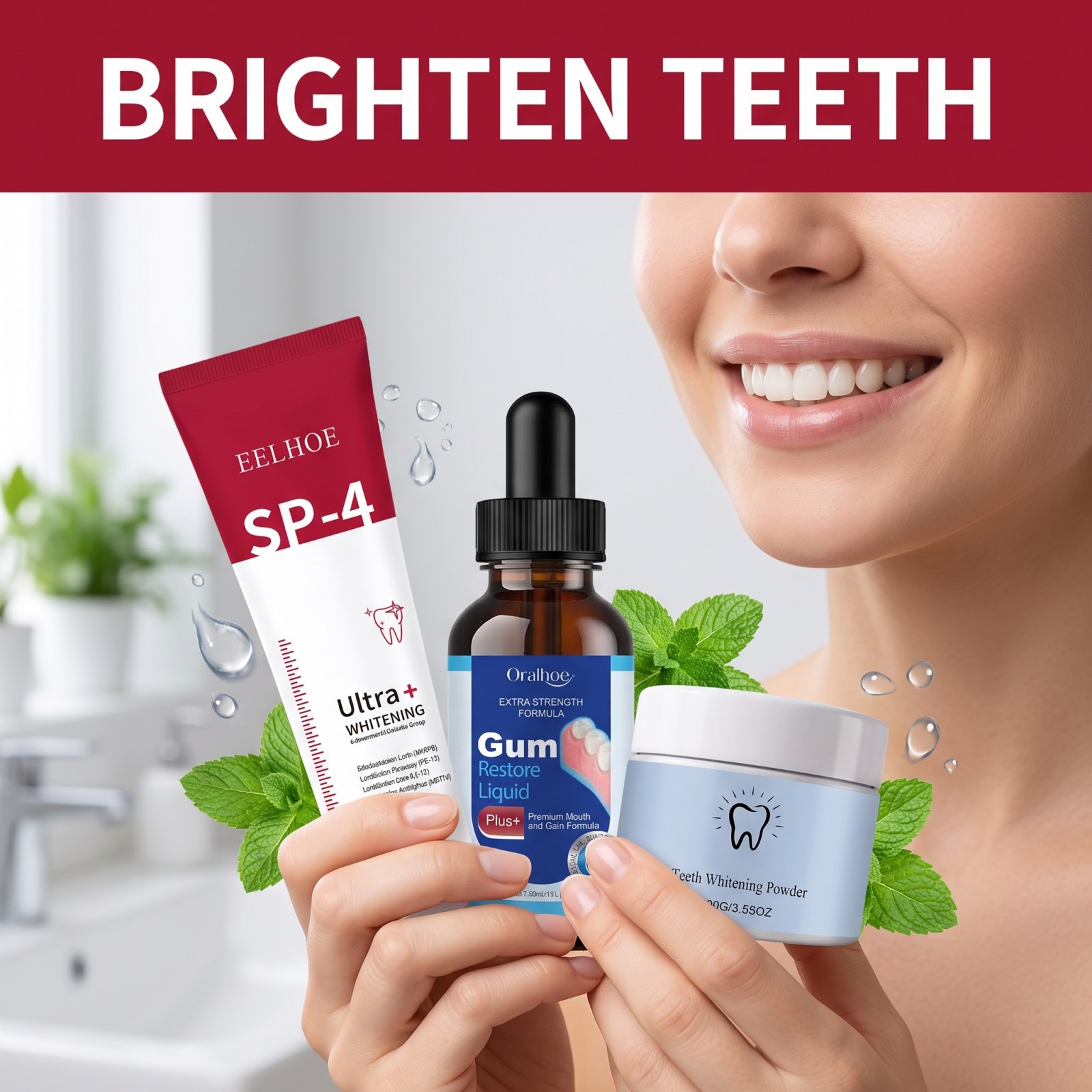 オーラルケアコンボセット ホワイトニング歯磨き粉 マウスウォ - Teeth Whitening Gel のレビューと価格