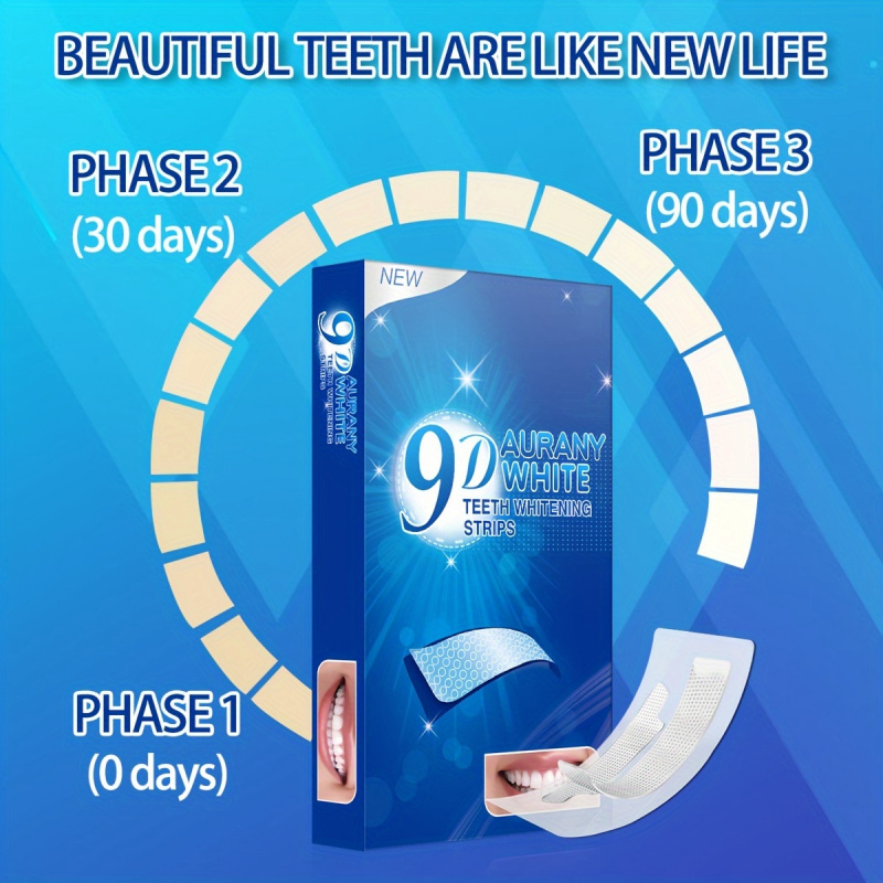 9D Aurany ホワイト歯ホワイトニング ストリップ 2 - Teeth Whitening Gel のレビューと価格