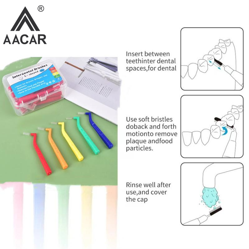 20 個 0.6-1.2 ミリメートル L 型歯間ブラシボッ - Teeth Whitening Brush のレビューと価格