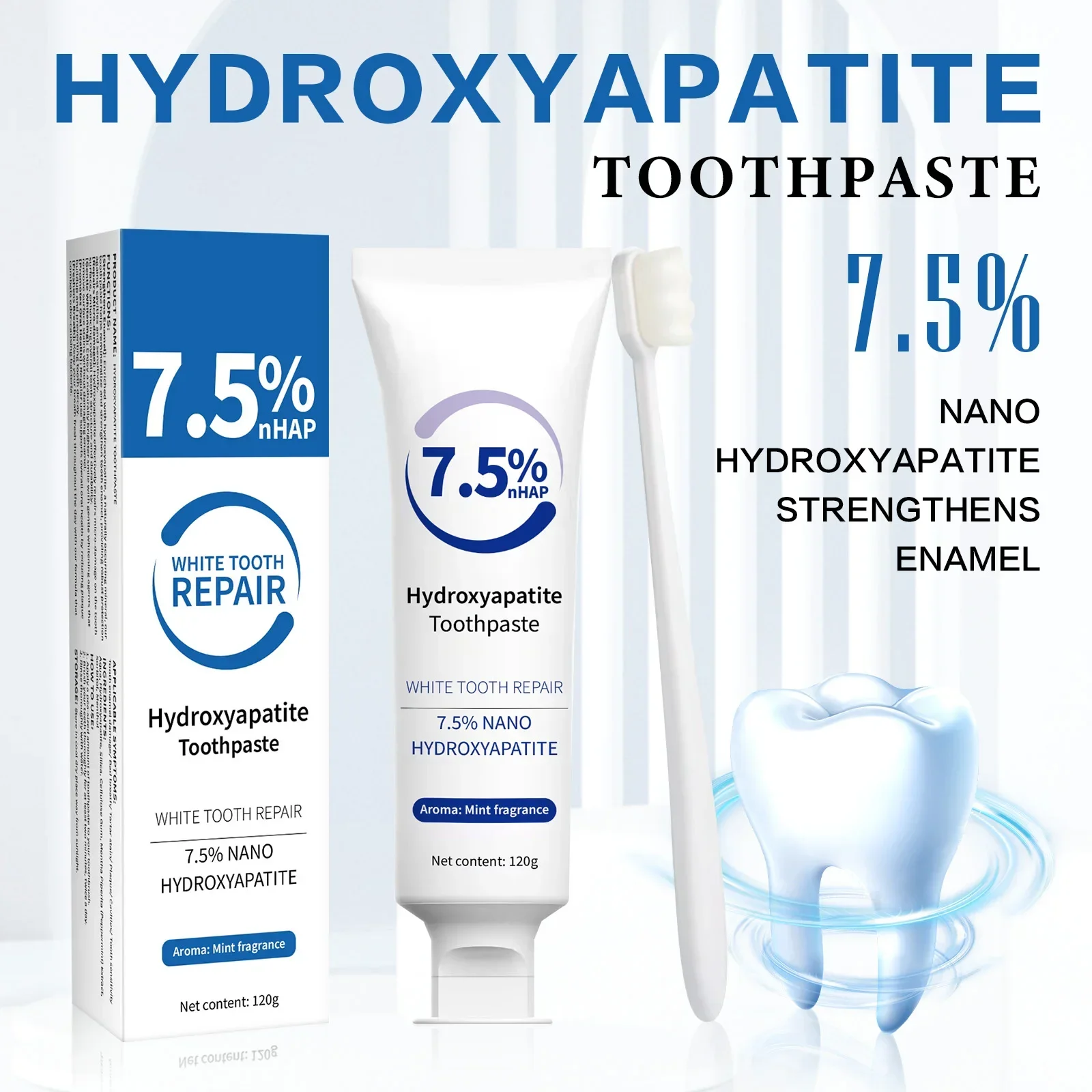 歯磨き粉＆ホワイトニングペンキット - ハイドロキシアパタイ - Remineralizing Toothpaste のレビューと価格