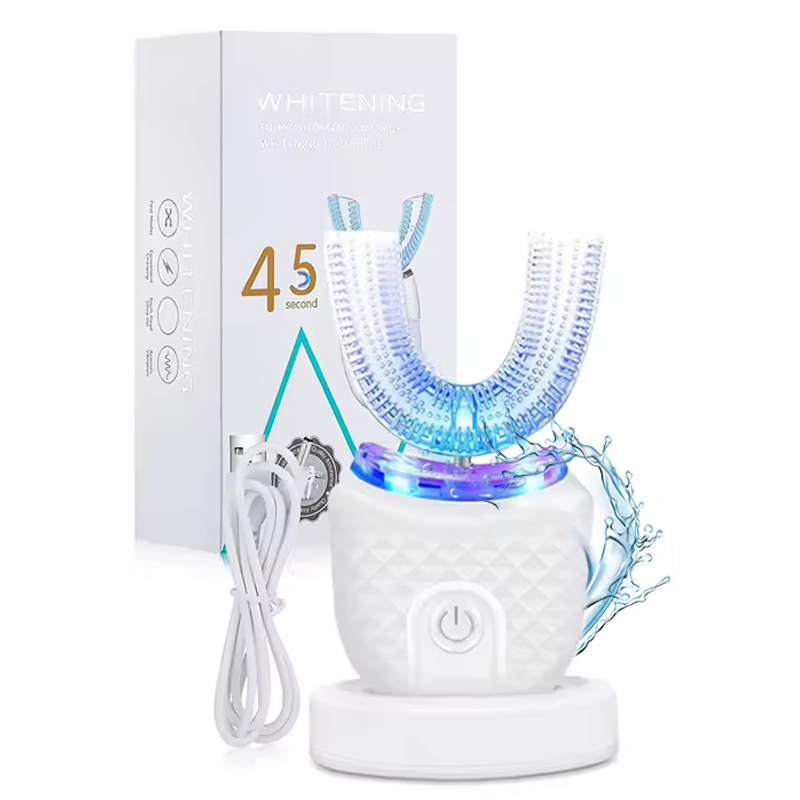 U字型自動電動歯ブラシ、歯科衛生メーカー、360度 - Teeth Whitening Toothbrush のレビューと価格