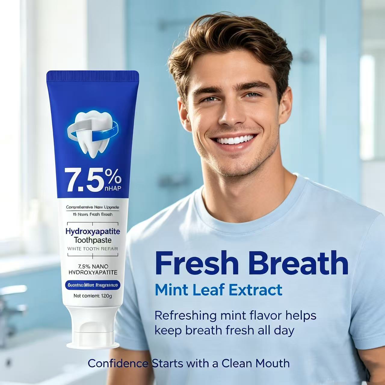 7.5%ナノハイドロキシアパタイト歯磨き粉、コーヒー・紅茶の - Remineralizing Toothpaste のレビューと価格