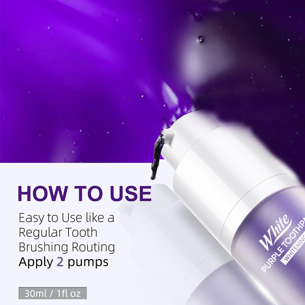 紫のホワイトニング歯磨き粉 30ml パーソナルケア クリー - Teeth Whitening Treatment のレビューと価格