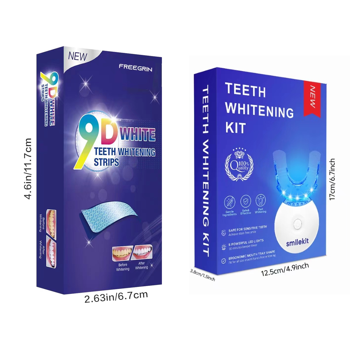歯のホワイトニングキット - 5X LEDライト歯のホワイト - Teeth Whitening Gel のレビューと価格