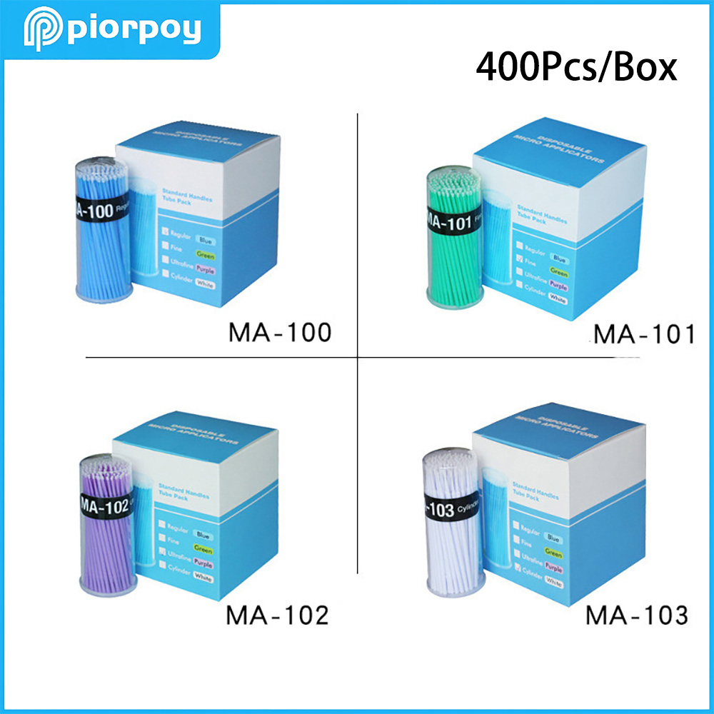 PIORPOY 400 ピース/箱歯科用マイクロブラシ歯科用 - Teeth Whitening Brush のレビューと価格