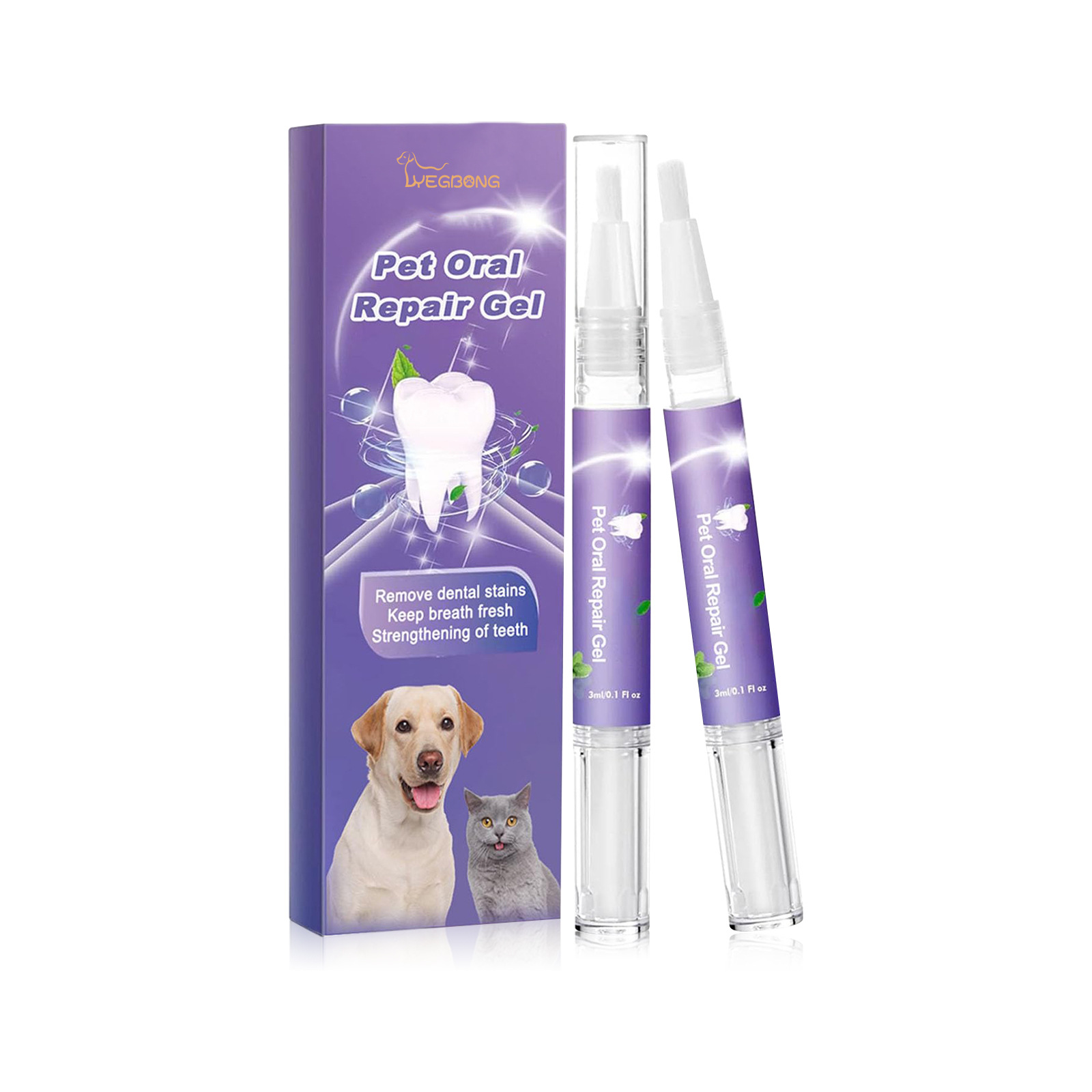 ペット口腔修復ジェル子犬歯石除去消臭剤白くする猫犬歯ステイン - Teeth Whitening Gel のレビューと価格
