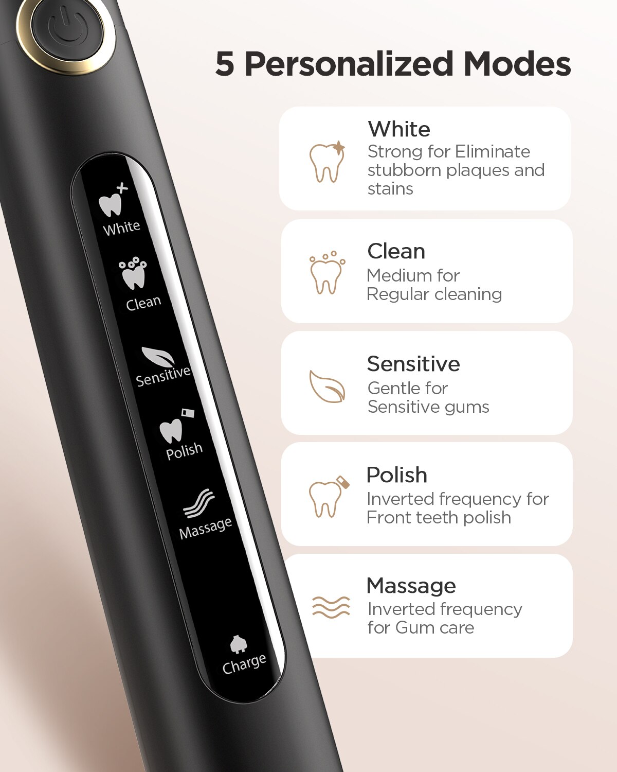 Fairyill電動音波歯ブラシUSB充電FW-507充電式 - Teeth Whitening Toothbrush のレビューと価格