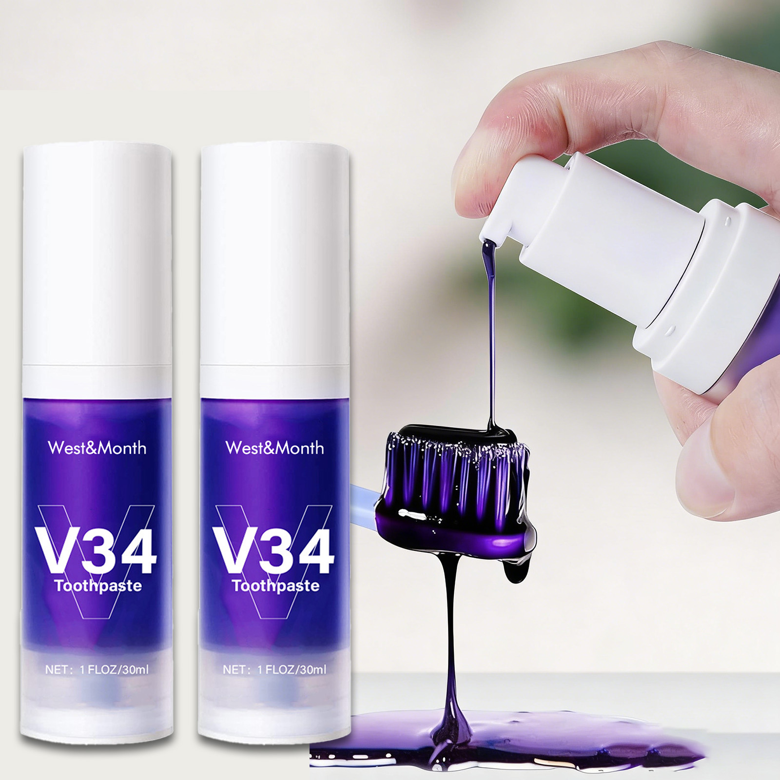 V34 ホワイトニング歯磨き粉 30ml 集中ステインリムー - Remineralizing Toothpaste のレビューと価格