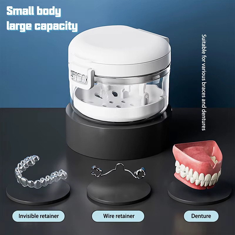 ポータブル矯正リテーナーケース多層透明ブレース収納ボックス歯 - Teeth Whitening Brush のレビューと価格