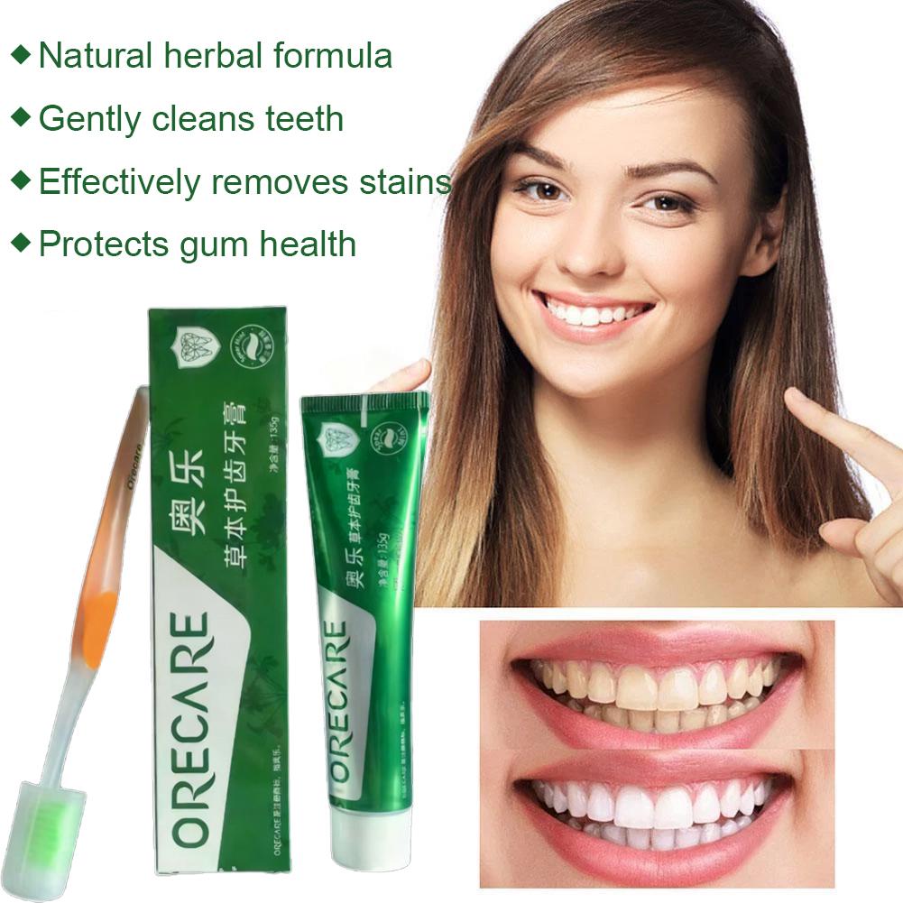 ハーブ歯磨き粉 ルイボスミント風味 歯磨き粉 歯ブラシ付き  - Teeth Whitening Treatment のレビューと価格
