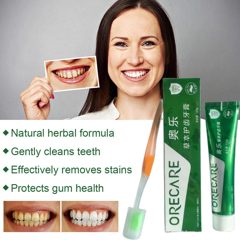 ハーブ歯磨き粉 ルイボスミント風味 歯磨き粉 歯ブラシ付き  - Teeth Whitening Treatment のレビューと価格