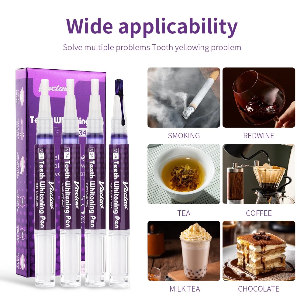 ヴァクヴァル V34 パープル歯ホワイトニングジェルペン、イ - Teeth Whitening Gel のレビューと価格